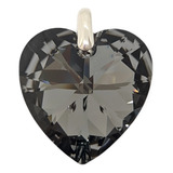 Dije Cristal Swarovski Corazon 28mm Plata 925