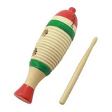 Guiro De Madera Instrumento Musical Infantil Colores