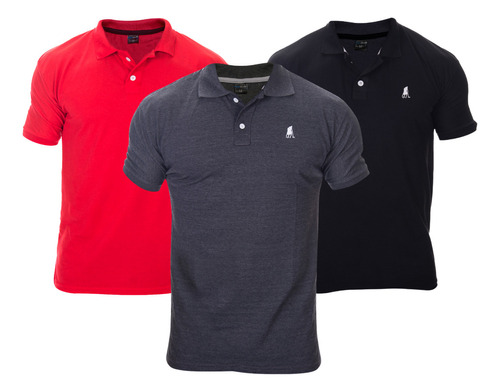 Kit 3 Camisa Gola Polo Masculina Atacado E Revenda