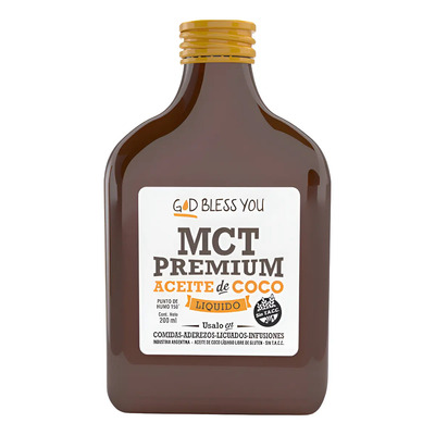 Aceite Mct Oil Premium 200ml God Bless You - Apto Dieta Keto | Envío gratis