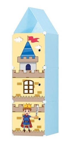 Guarda Roupa Brinquedos Infantil Castelo Sapateira Modular