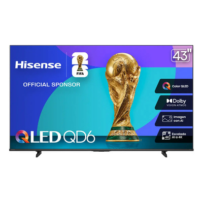 Hisense Smart TV Pantalla 43 Pulgadas Qled 43QD6QFM Fire TV - Excelente (Reacondicionado) | Meses sin interés