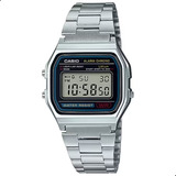 Relógio Digital Feminino Casio Vintage Prateado Original