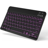 Mini Teclado Bluetooth - Negro Con Luces