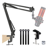 Suporte De Microfone Quadcast Boom Arm Para Braço De Tesour