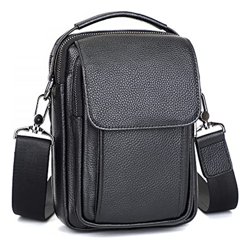 Bolso Hombre  Augus Bolso Bandolera Pequeño De Cuero Para Ho