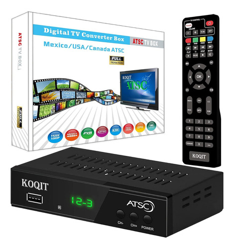 Koqit Atsc Tv Tuner Digital Converter Box Usb Dvr Recorders