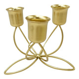 Candelero Moderno Flor Candelabro Hogar Boda Artesanías De