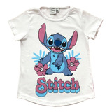 Remera Manga Corta Disney Stitch Original Mundo Manias