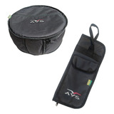 Kit Bag Para Bateria 1 Bag De Caixa 14' E 1 Bag Baquetas