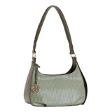 Bolsa Chenson Feminina Ombro Pequena Texturizada 83972 Cor Verde Desenho Do Tecido Liso