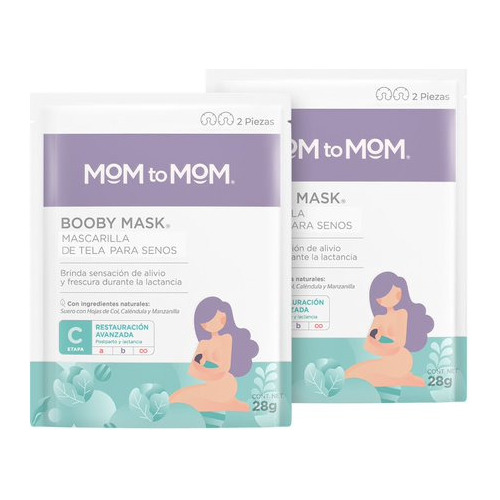 Mom To Mom Kit 2 Booby Mask Mascarilla Tela Para Lactancia