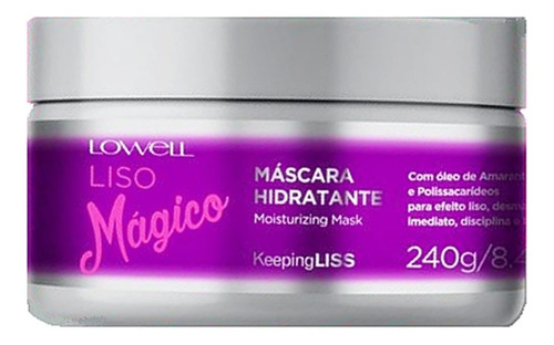 Máscara Hidratante Liso Magico Lowell 240g