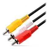 Cable De Video Rca 3x3 Audio Video 1.5 Metro Calidad Blister