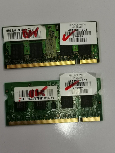 Memoria Ram 2gb Ddr2   6400s Samsung M470 Cf7 + 1gb Ext