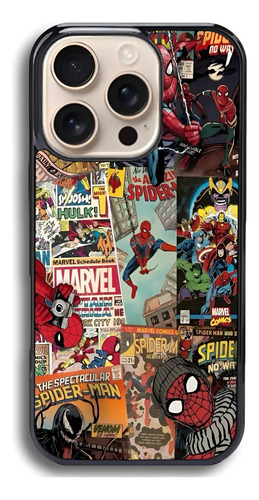 Funda Antigolpes Para iPhone Y Otros Spiderman Collage 2