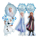 Kit Fiesta Frozen Elsa Olaf Decoracion Globos De Cumpleaños