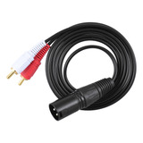 Cable De Audio 1.5m/5ft Divisor Estéreo Xlr Macho A 2 Rca Ma