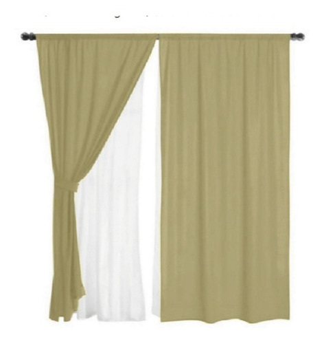 Cortinas Ambiente 4 Paños Romantica Con Envio Gratis