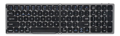 Teclado Plegable Bt Inalámbrico Portátil Gris