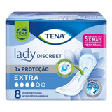 Kit C/5 Absorvente Geriátrico Tena Lady Discreet Extra