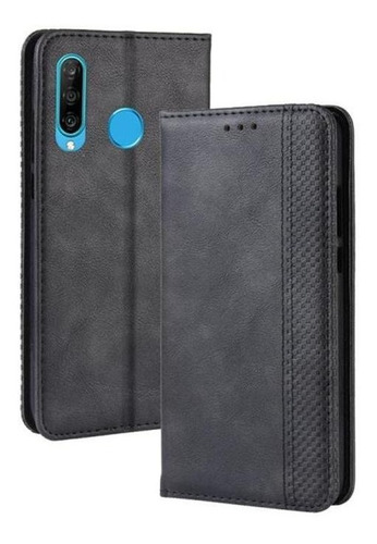 Funda P3467 Para Galaxy A01 Retro Crazy Ho Con Cierre Magnét