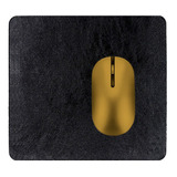 Mouse Pad Couro Escritorio Tapete 20x20 + Suporte Copo