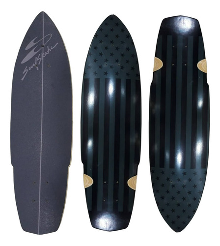  Shape Híbrido Surf Skate Swelltech Simulador Carver Smooth 