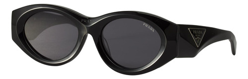 Prada Spr 20zs 1ab-5s0 Square Shape Negro Plata