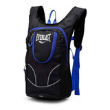 Mochila Running Deportiva Hidratación Everlast Correr Unisex Color Negro Diseño De La Tela Liso