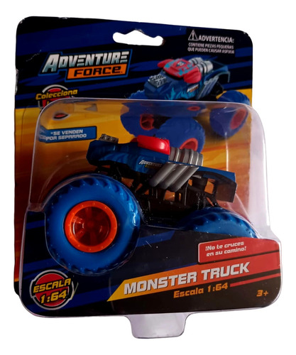 Carro Adventure Force Monster Truck 1:64 - Varios Modelos