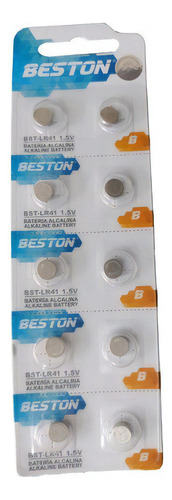 Baterias Beston Pilas Alcalinas Lr41 1.5v Blister Carton X10