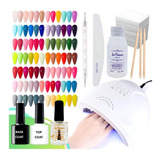 Kit Inicial 48w Manicura Gel Esmalte Removedor Cabina Leds