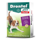 Vermifugo Para Cães Drontal Plus 10kg - 4 Comprimidos