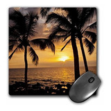 Mouse Pad 3drose Hawaii Palm Tree Sunset