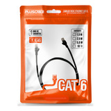 Cabo De Rede Cat 6 5mt Pceth6u50bk Patch Cord Ethernet Preto