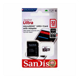 Cartão Memória Sandisk Ultra 32gb 100mb/s Classe 10 Microsd 
