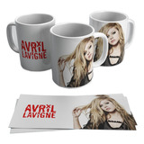 Taza Blanca 11 Oz / Avril Lavigne , M01 (1 Pz)