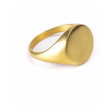 Anillo Circular - Enchapado En Oro 