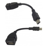 Cabo Otg V3 Mini Usb Adap Pendrive Som Automotivo Tablet Cel