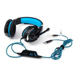 Audífonos Gamer Kotion Each G9000 Negro Y Azul