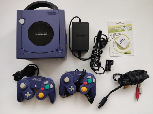 Nintendo Gamecube Violeta + 2 Controles +juegos +chip+sd2sp2