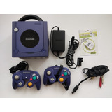 Nintendo Gamecube Violeta + 2 Controles +juegos +chip+sd2sp2