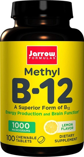 Metilcobalamina Vitamina B12 1000 Mcg 100 Tabs Masticables