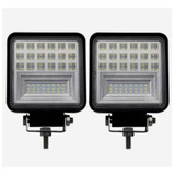 2 Faros Auxiliares Cuadrado 42 Led 126w 12v 24v Camion 4x4 