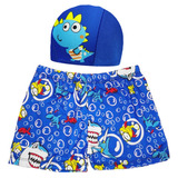 Traje De Baño De Pantalones Cortos +gorro De Natación , Niño