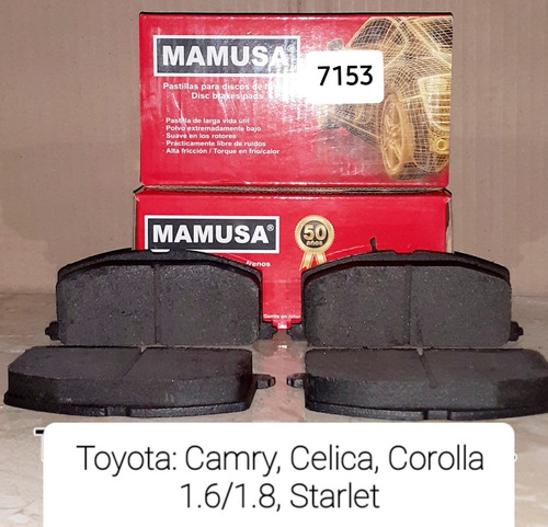 Pastllas De Frenos 7153 Camry/celica/corola/starlet/tercel Foto 4