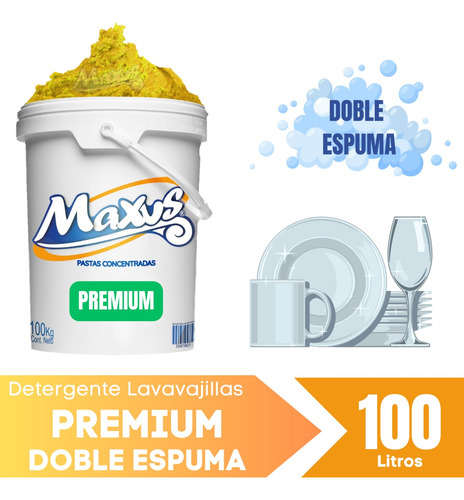Pasta Para 100 Lts Detergente Premium Doble Espuma