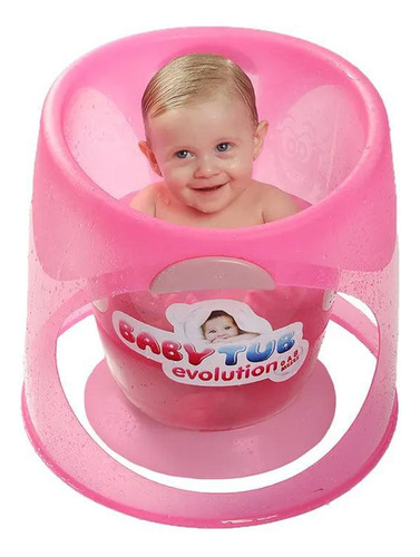 Banheira Babytub Evolution De 0 A 8 Meses - Rosa