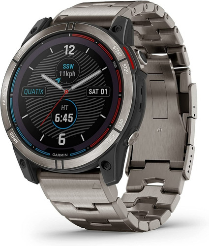 Garmin Quatix 7x Solar Marine Reloj Smartwatch Titanio 51mm
